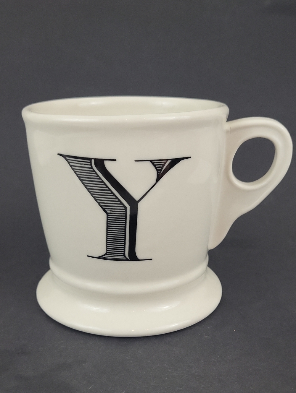 Anthropologie "Y" Monogram Mug